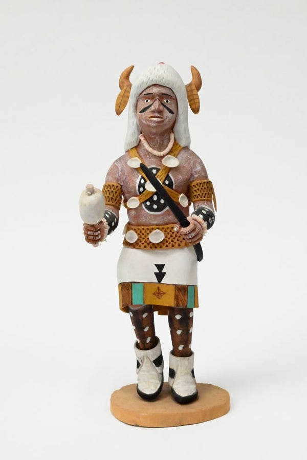Jemez Pueblo White Buffalo Kachina Doll By C. Carl M