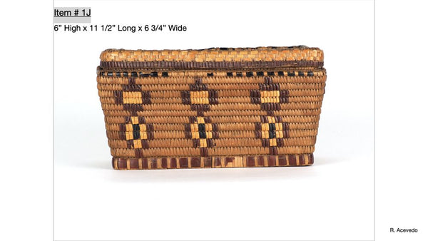 Salish basket with lid