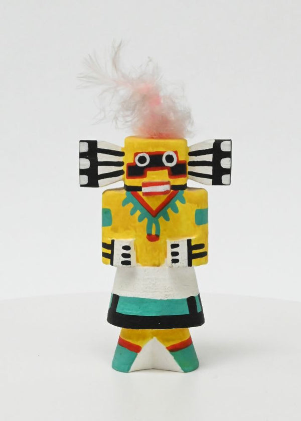 Zuni Pueblo Warrior Route 66 Style Kachina Doll By Catnian