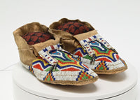 Northern Plains Sioux Beaded Moccasins