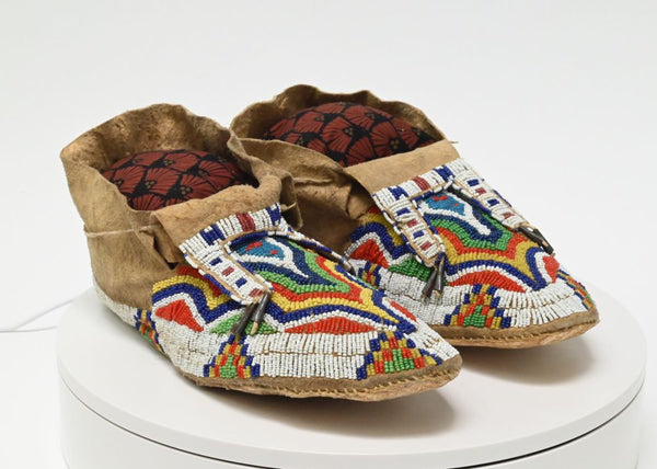 Northern Plains Sioux Beaded Moccasins