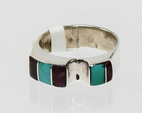 Navajo Chanel Inlay Ring - Size 8 3/4