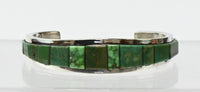 Navajo Sterling Silver and Turquoise Bracelet By Noted Artist Teddy Draper Jr.