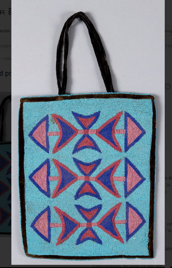 Crow Indian Beaded Pouch