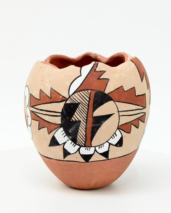 Jemez Pueblo Polychrome Pottery Jar