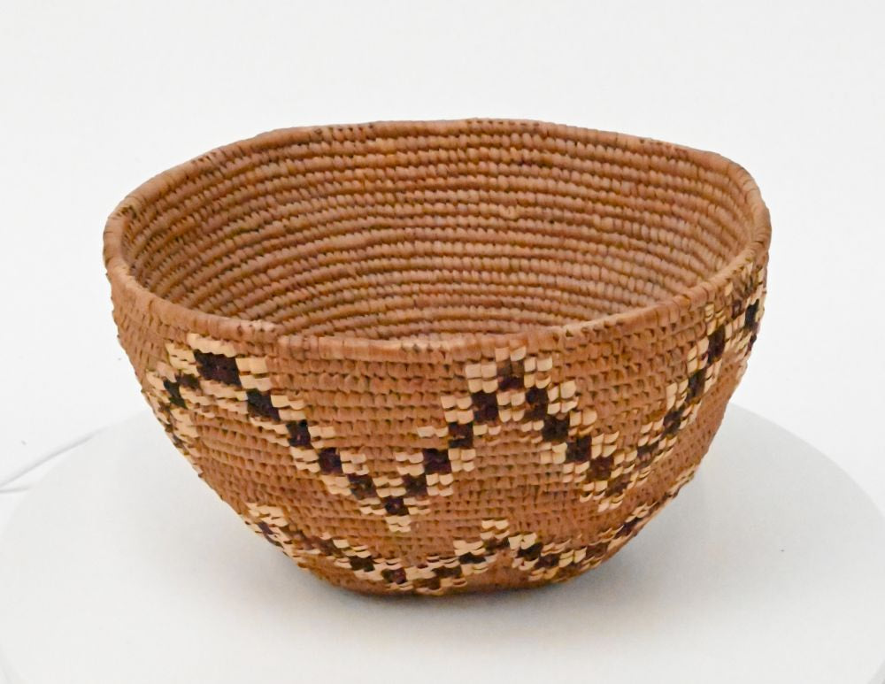 Antique Puget Sound imbricated basket