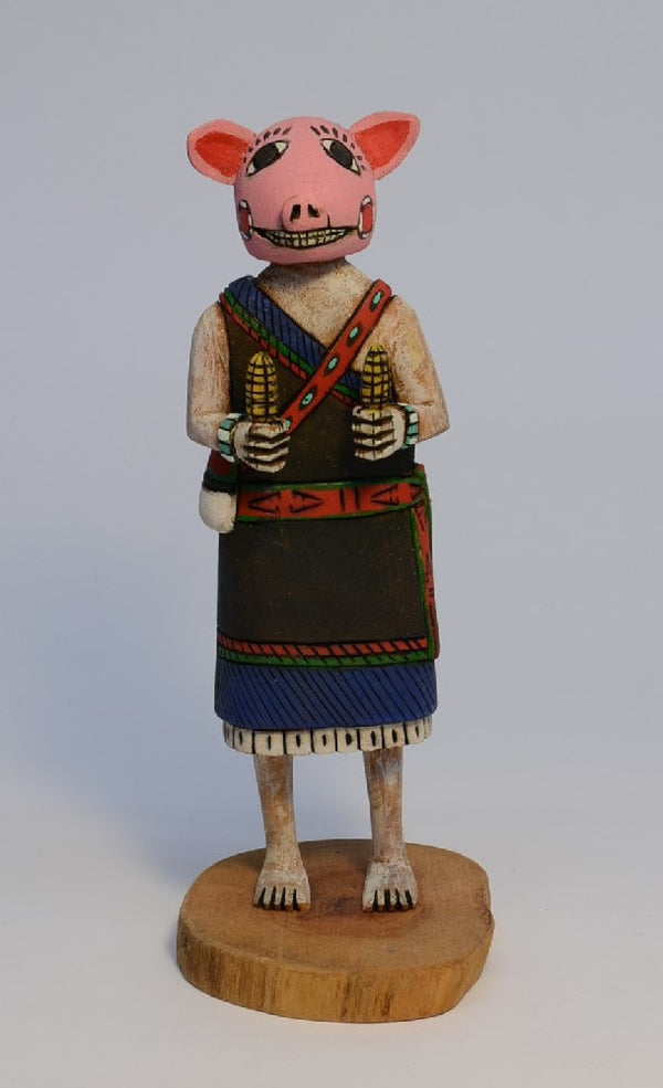 Hopi Pueblo Female Pig Kachina Doll By Earl Arthur