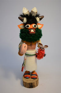 Zuni Pueblo Cow Kachina Doll By S. Awelagtewa