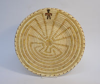 Large Vintage Papago, Tohono O'Odham Basket Tray Man in Maze by Dorothy Miranda