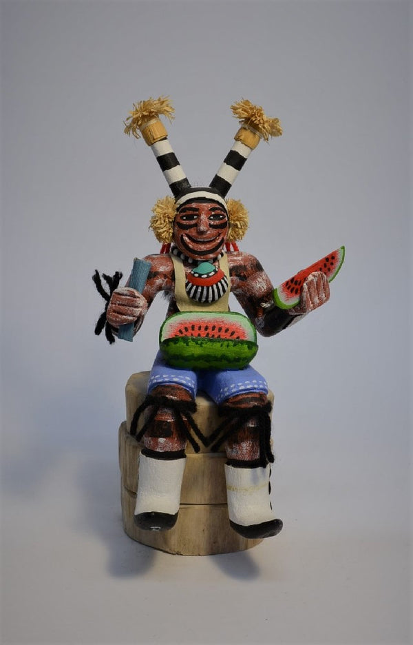 Hopi Pueblo Koshare Clown Kachina Doll By F. Healing