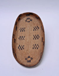 Fine Antique Pima Basketry Oval Tray