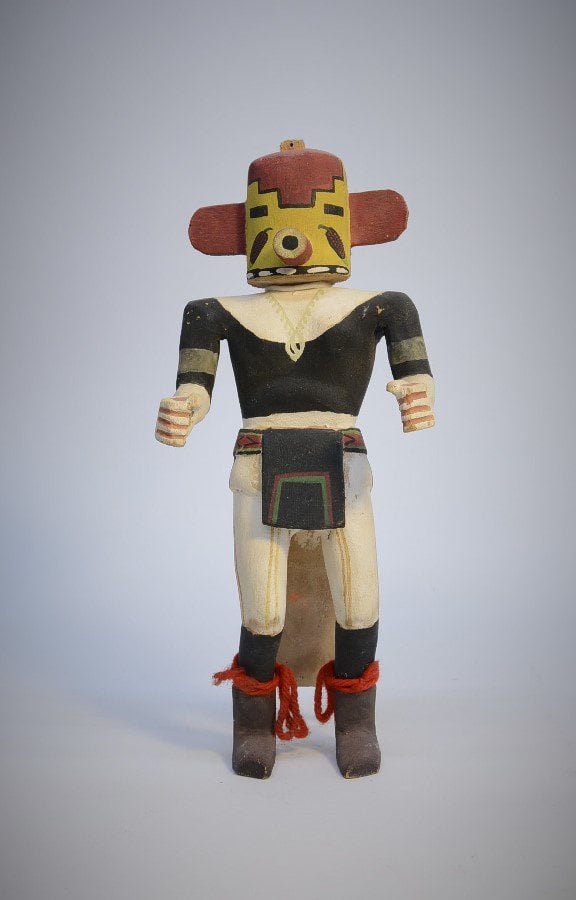 Vintage Hopi Pueblo Rugan Corn Dancer Hanging Kachina Doll