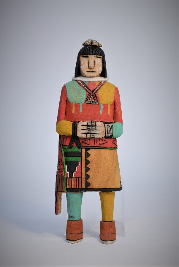 Hopi Pueblo Sun Priest Kachina Doll By Earl Arthur