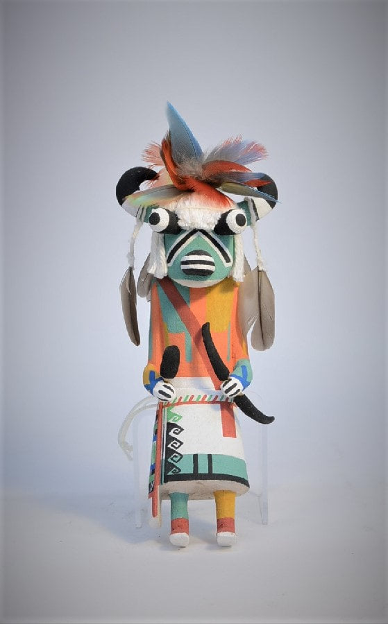 Hopi Pueblo Cow Wakas Kachina Doll