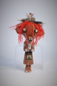 Hopi Pueblo Cow Wakas Kachina Doll Rattle