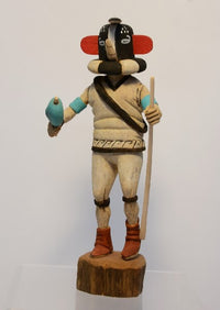 Hopi Pueblo Kokopelli Flute Player Kachina Doll By Darrell Youvella