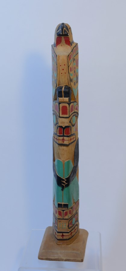 Makah Totem Pole, late 20th century by Frank Smith (1884-1992)