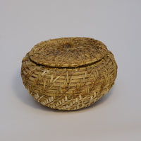 Vintage Papago basket with lid