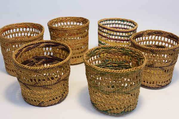 Group of 6 Vintage Chinese Baskets