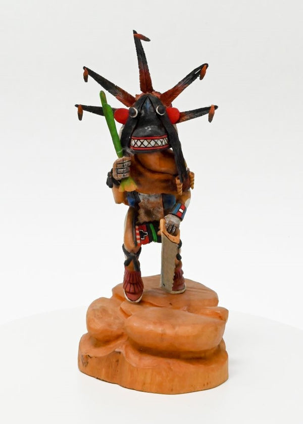 Hopi Pueblo Ogre Kachina Doll By Poleahla Jr.