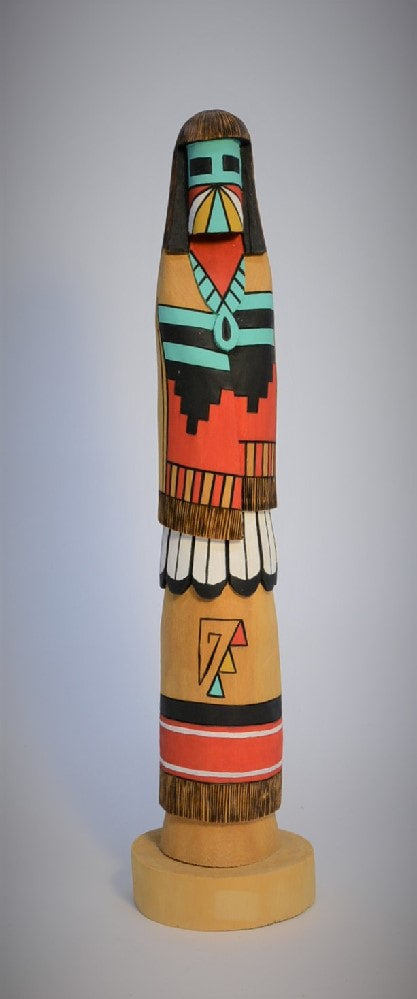 Hopi Pueblo/Navajo Shalako Kachina Doll By A. Clark