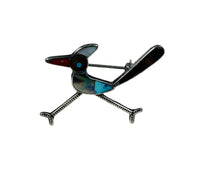 Zuni Inlaid Roadrunner Pin