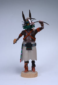 Large Hopi Pueblo Badger Kachina By Henry Fred