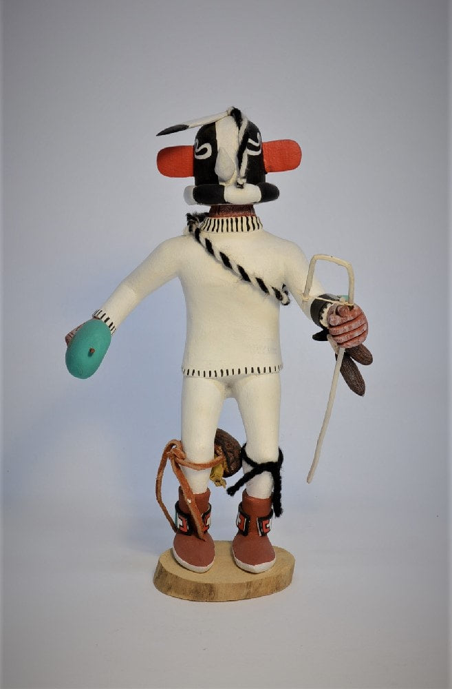 Hopi Pueblo Kokopelli Kachina Doll By Alfred Honeyestewa