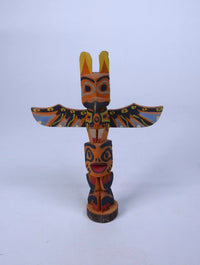 Vintage Ditidaht / Nootka Model Totem Pole, Williams Family