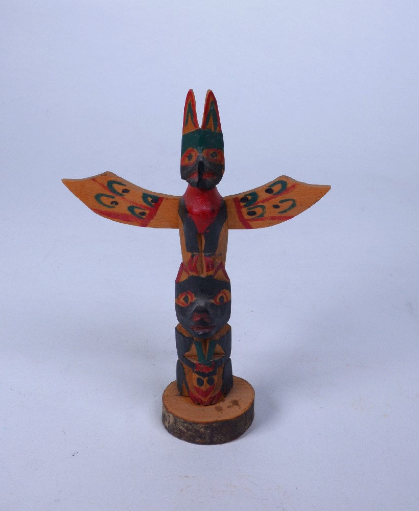 Vintage Ditidaht / Nootka Model Thunderbird Totem Pole