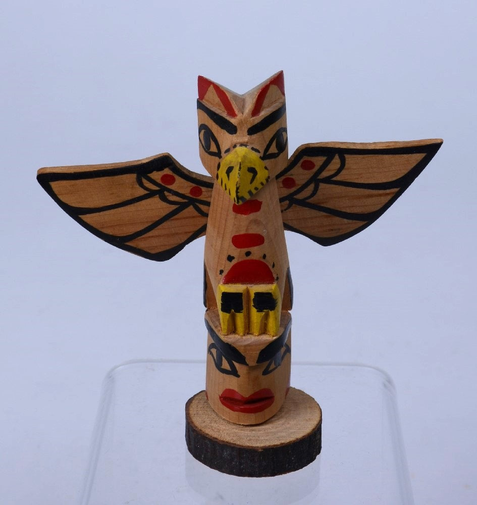 Vintage Ditidaht / Nootka Model Thunderbird Totem Pole