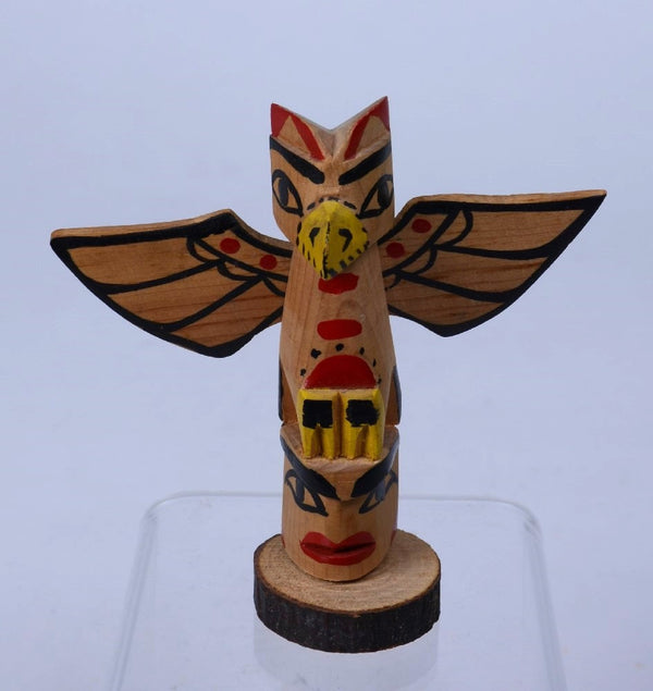 Vintage Ditidaht / Nootka Model Thunderbird Totem Pole
