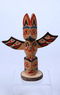 Vintage Ditidaht / Nootka Model Thunderbird Totem Pole