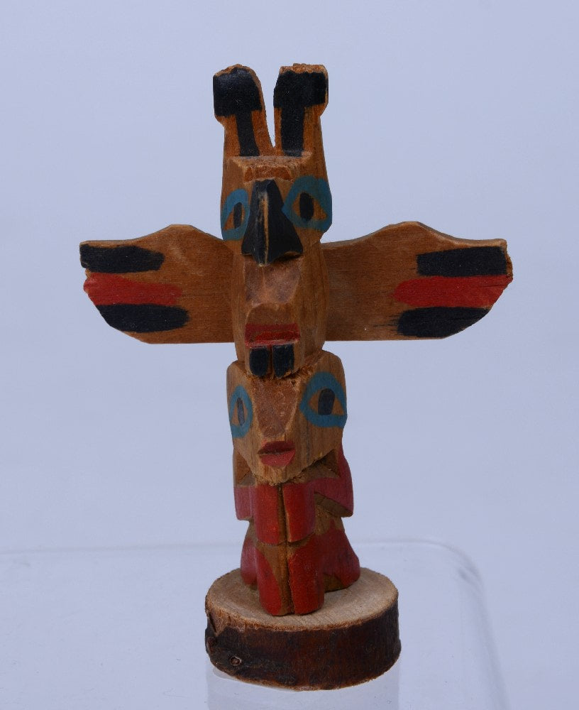 Vintage Ditidaht / Nootka Model Thunderbird Totem Pole