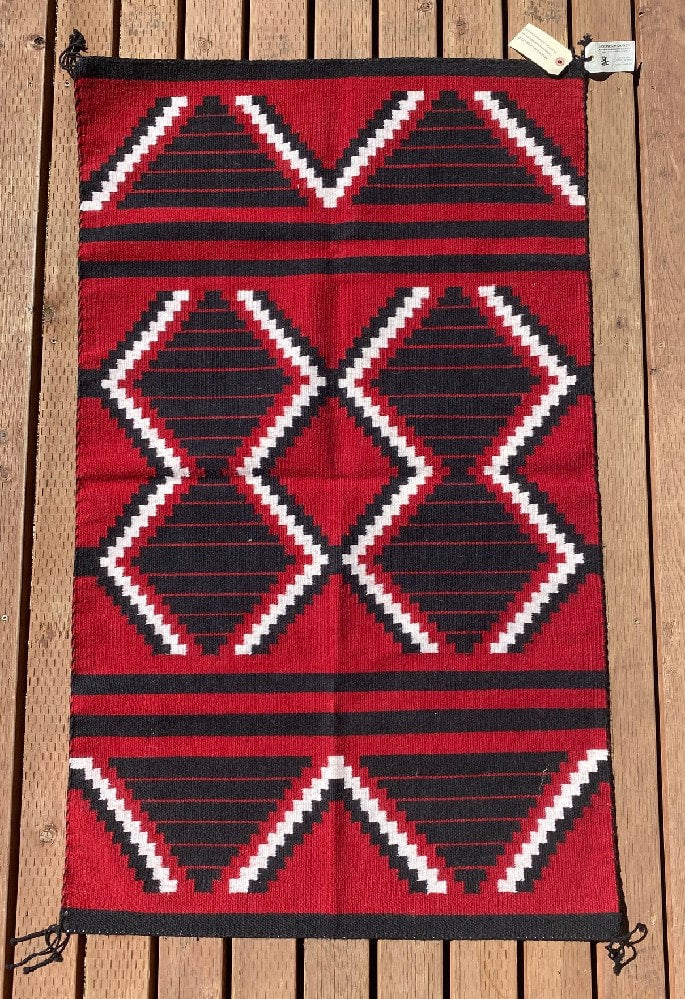 Navajo Rug, Ganado / Moki Style By Bernice Largo