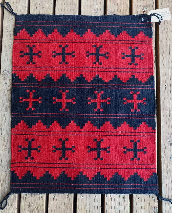 Navajo Rug "Classic Revival - Small Dress Panel" Spider Womans Crosses