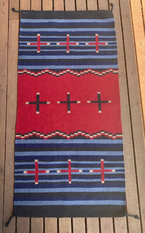 Southwest Area Rug; All Wool  60" x 32"