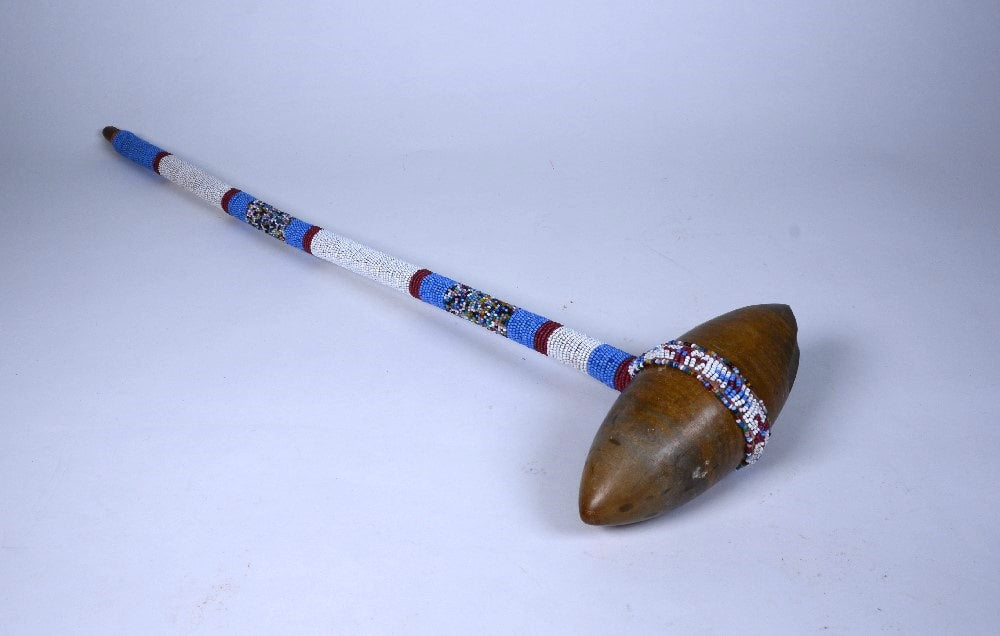 Northern Plains Stone Club with Wood Handle