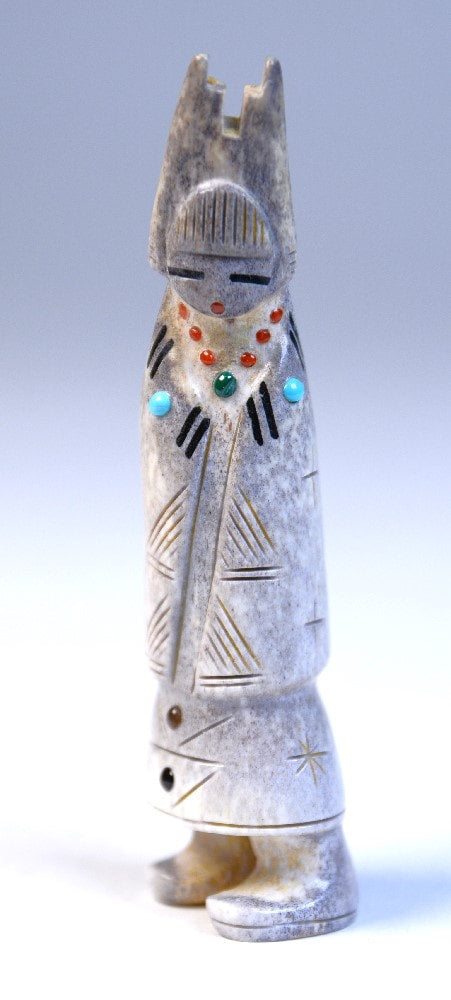 Zuni Maiden Fetish with Tableta by Master Carver Troy Sice