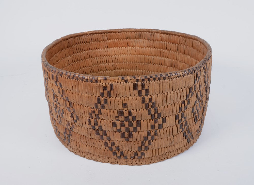 Antique Salish Rounded Basket; Thompson River