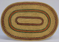 Fine Antique Makah Flat, Oval Basketry Tray