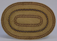 Fine Antique Makah Flat, Oval Basketry Tray