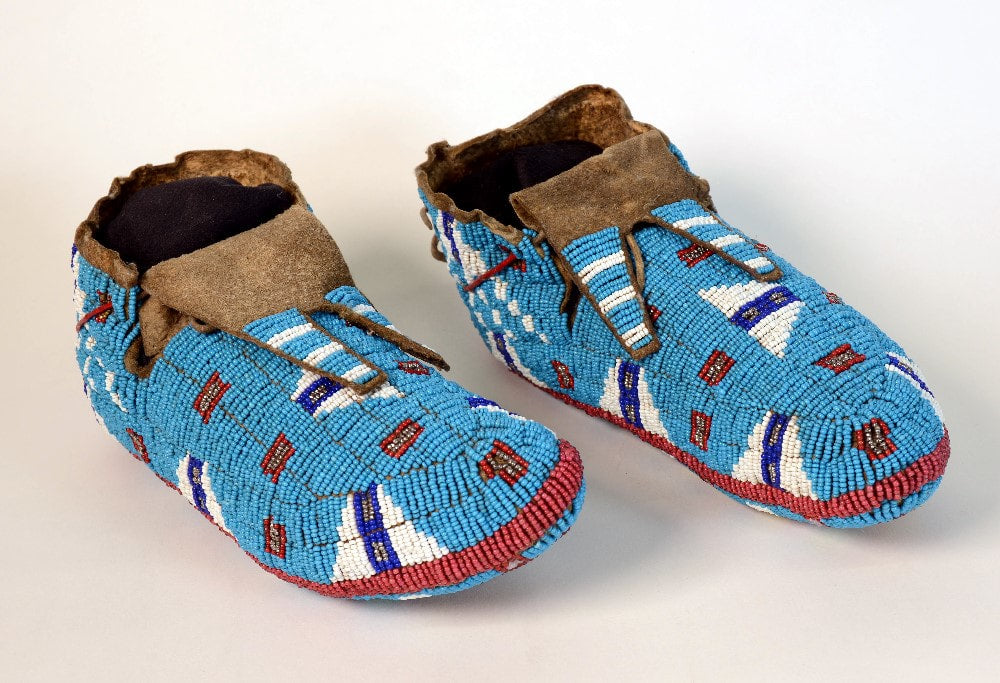 Northern Plains Full Beaded Moccasins