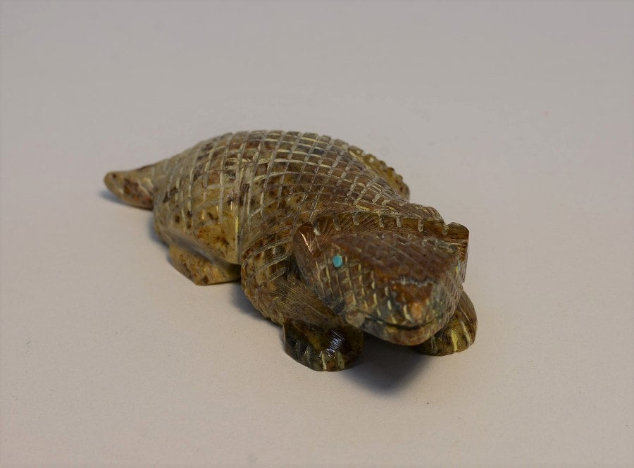Zuni Horntoad Lizard Fetish by Nelson Yatsattie