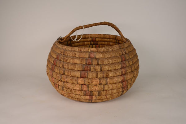 Early Hopi Coiled Basket with handle