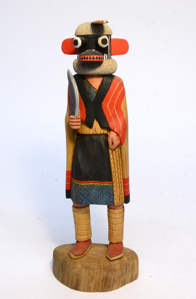 Hopi Pueblo Ogre Woman Awatovi Soyok Wuhti Kachina Doll By Joe Gash