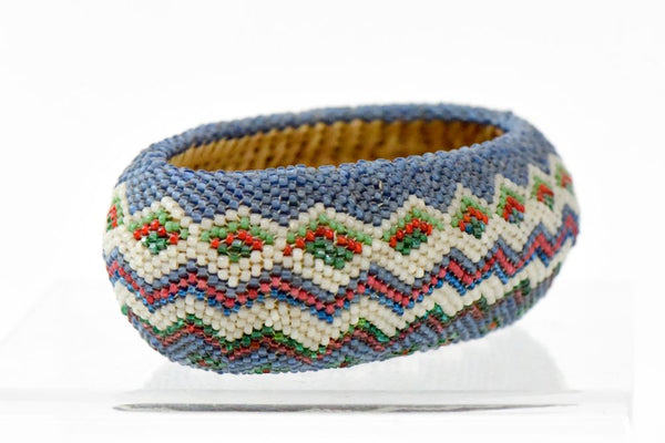 An Early and Fine Paiute Beaded "Boat" Basket