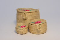 Set of 3 Baskets with Lids