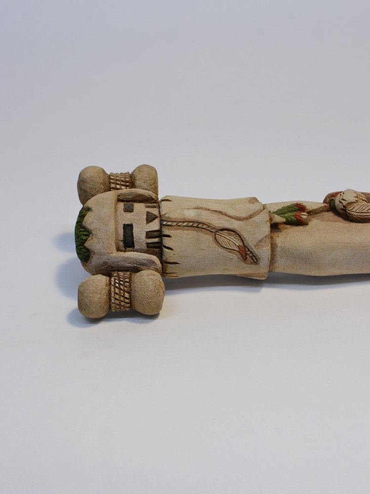 Hopi Pueblo Snow Maiden Hand Sculpture Kachina Doll