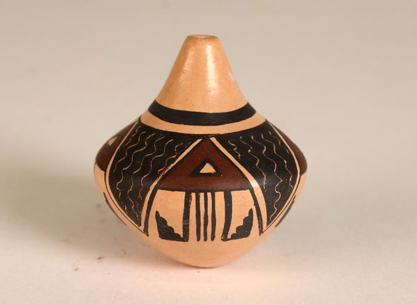 Hopi Pueblo Miniature Seed Jar By White Swan